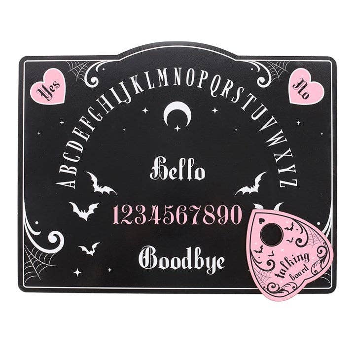 Something Different Wholesale - Wholesale Spirit Board - Pastel Pink and Black Gothic Ouija Talking Board1