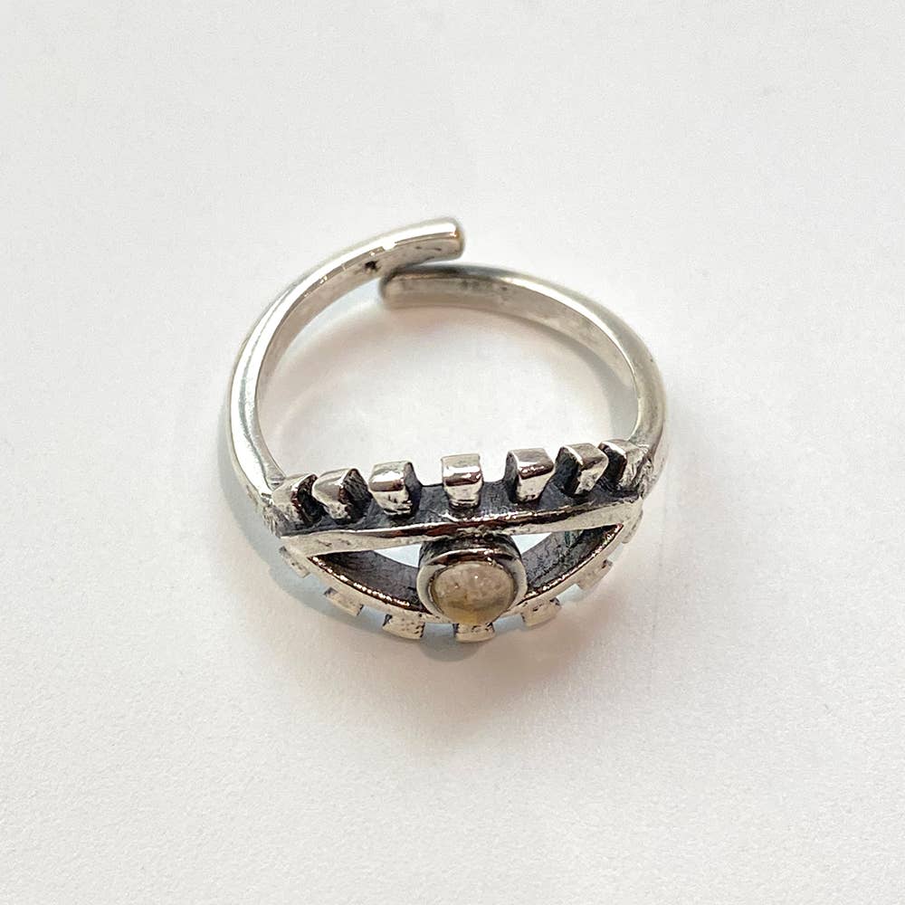 VIE – Engroshandel Statementring – Sølvbelagt justerbar ring, design nr. 379