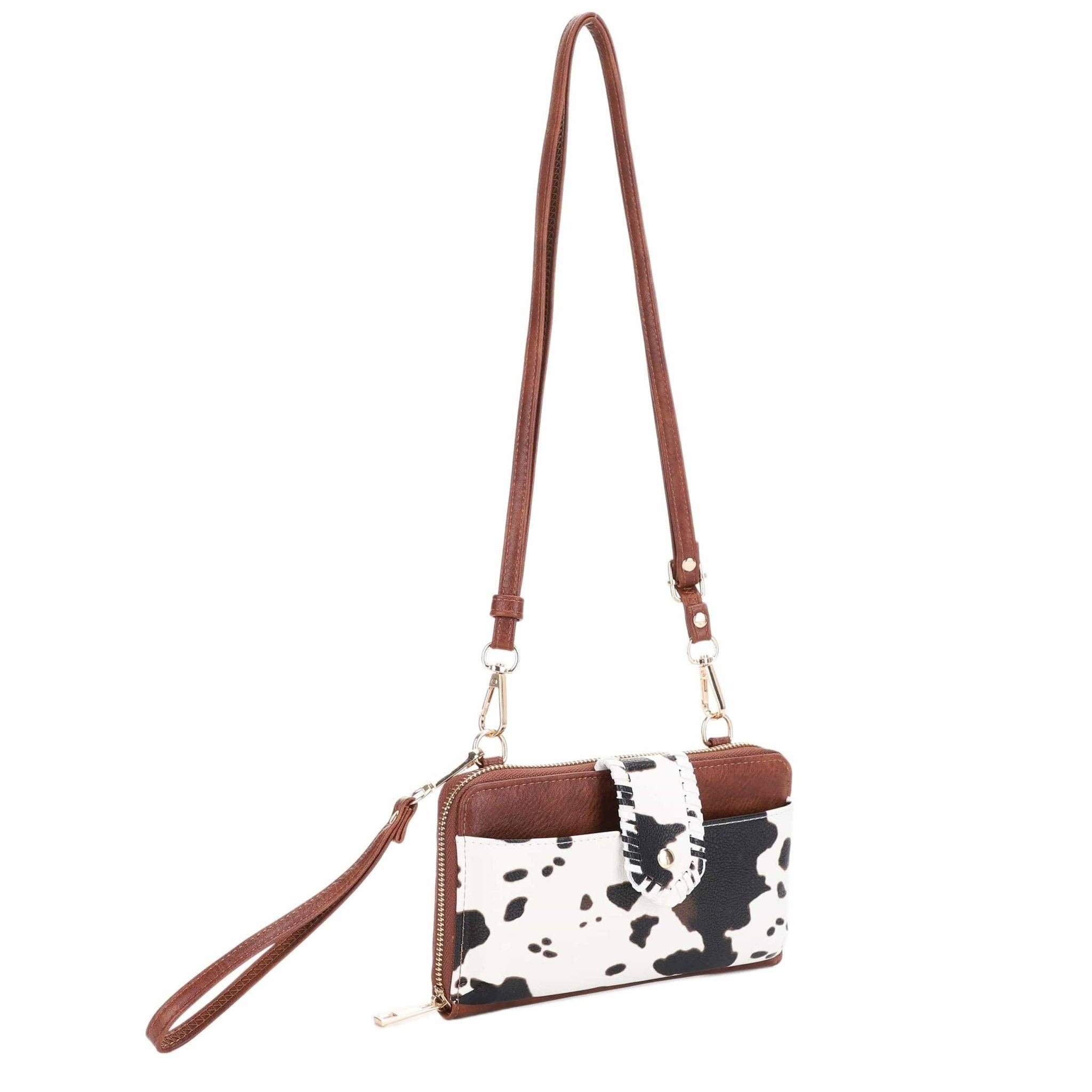 MiMi Wholesale - Wholesale Crossbody Bag - Women's - EJ60112C Cow Print Crossbody Wallet6