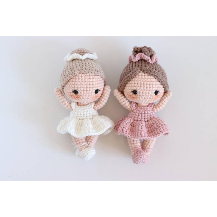 TOMOPOD LLC - Wholesale Stuffed/Plush Toy - Kids & Baby - Crochet Ballerina Dolls, Lovely Amigurumi Doll Wearing Dress3