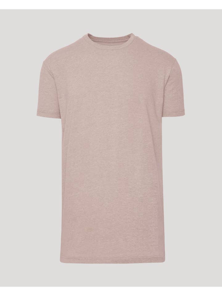 True Classic - Wholesale T-Shirt - Men's - Heather Slate Mauve Straight Hem Crew Neck T-Shirt1