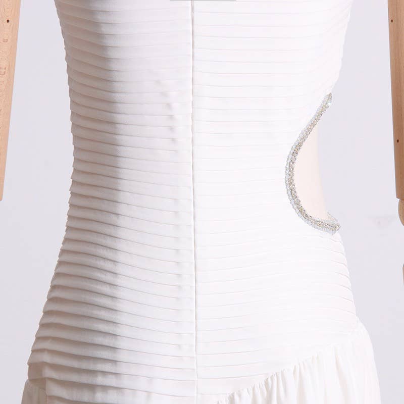 Productseeker - Vendita all'ingrosso Vestito - Donna - DR0137 Spring Elegance: abito sottile e plissettato senza maniche17