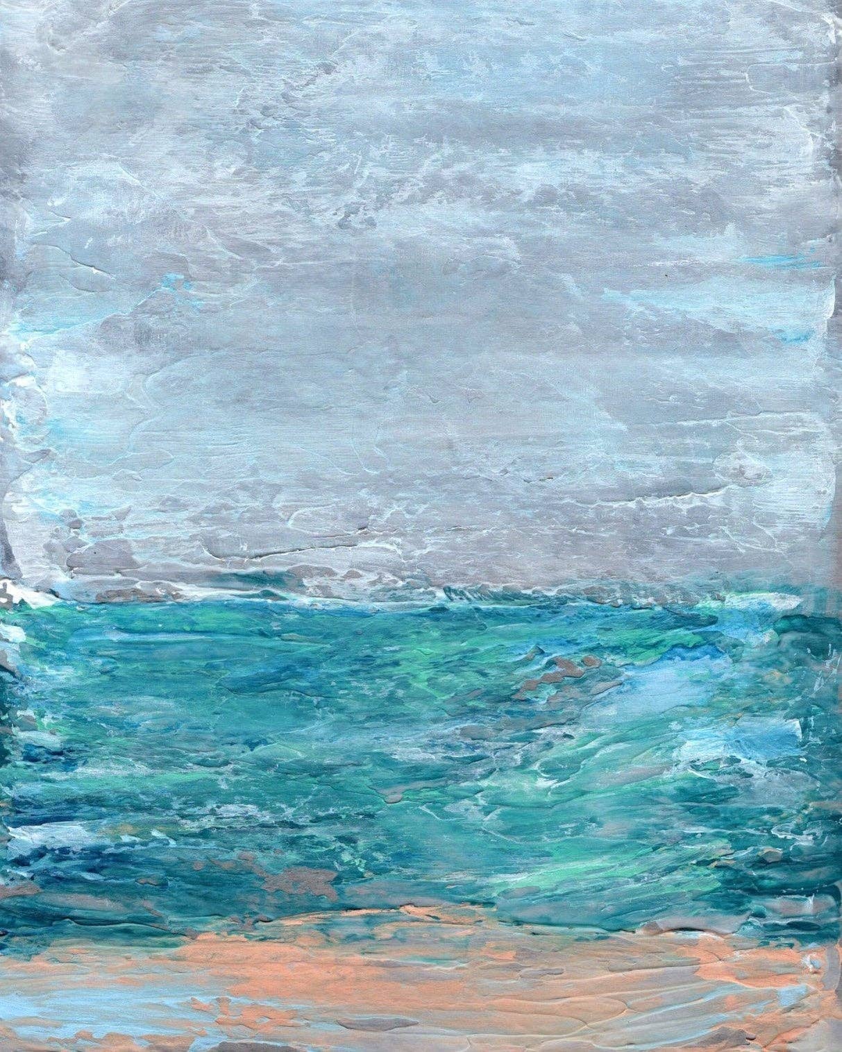 Kate Shore Fine Art - Wholesale Art Print - Coastal Abstract Art Print | Perfect Beach Day3