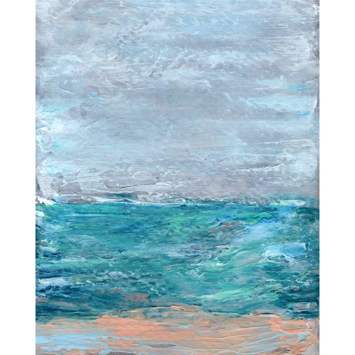Kate Shore Fine Art - Wholesale Art Print - Coastal Abstract Art Print | Perfect Beach Day3