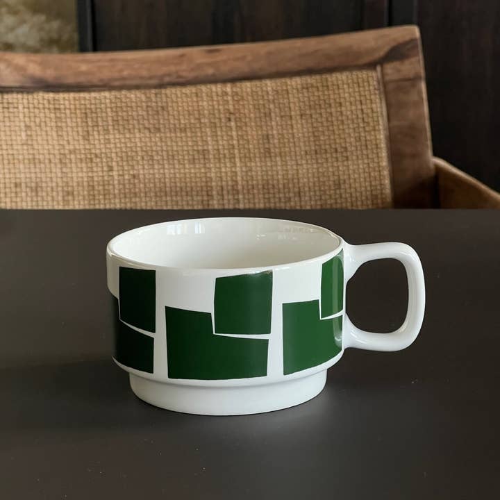 Sisi, house of style BV - Wholesale Coffee Mug - Sisi Mug, Graphic Green