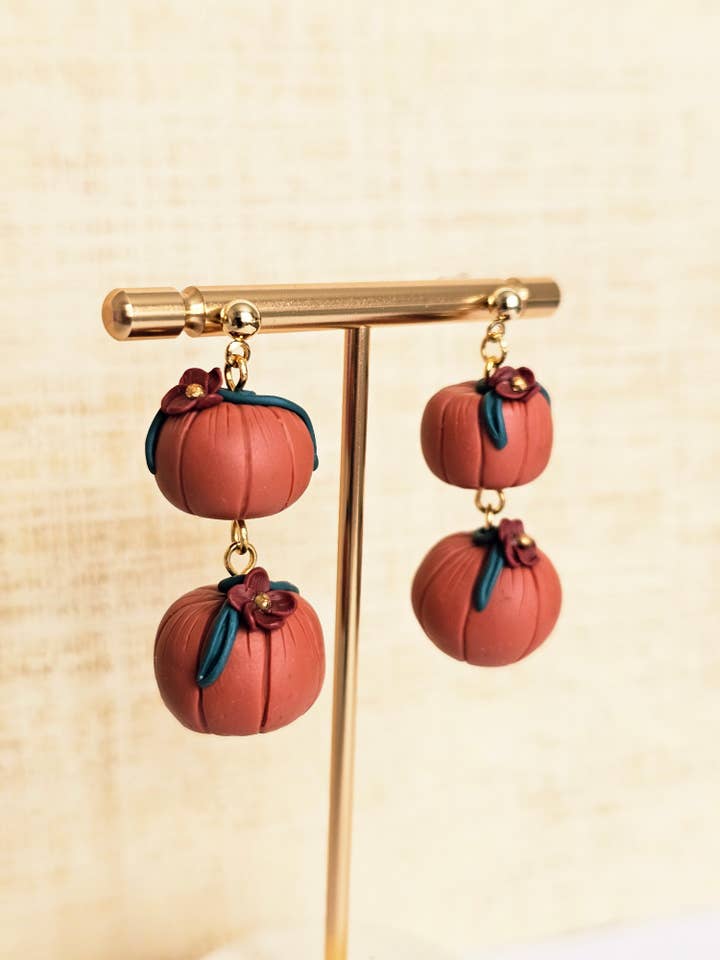 Brincos de Abóbora por atacado de Hulya Accessories Co