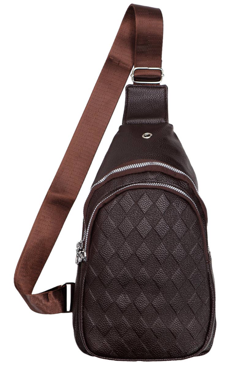 Cap Zone – Großhandel Umhängetasche - Damen – Schultertasche aus Kunstleder mit Diamantprägung und Kieselsteinen8