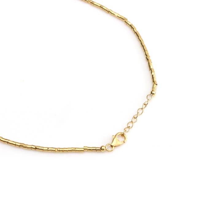 Fine Facets - Wholesale Schakelketting - 14K Gouden Vierkante Kubus Schakelketting Grove Ketting 14 inch