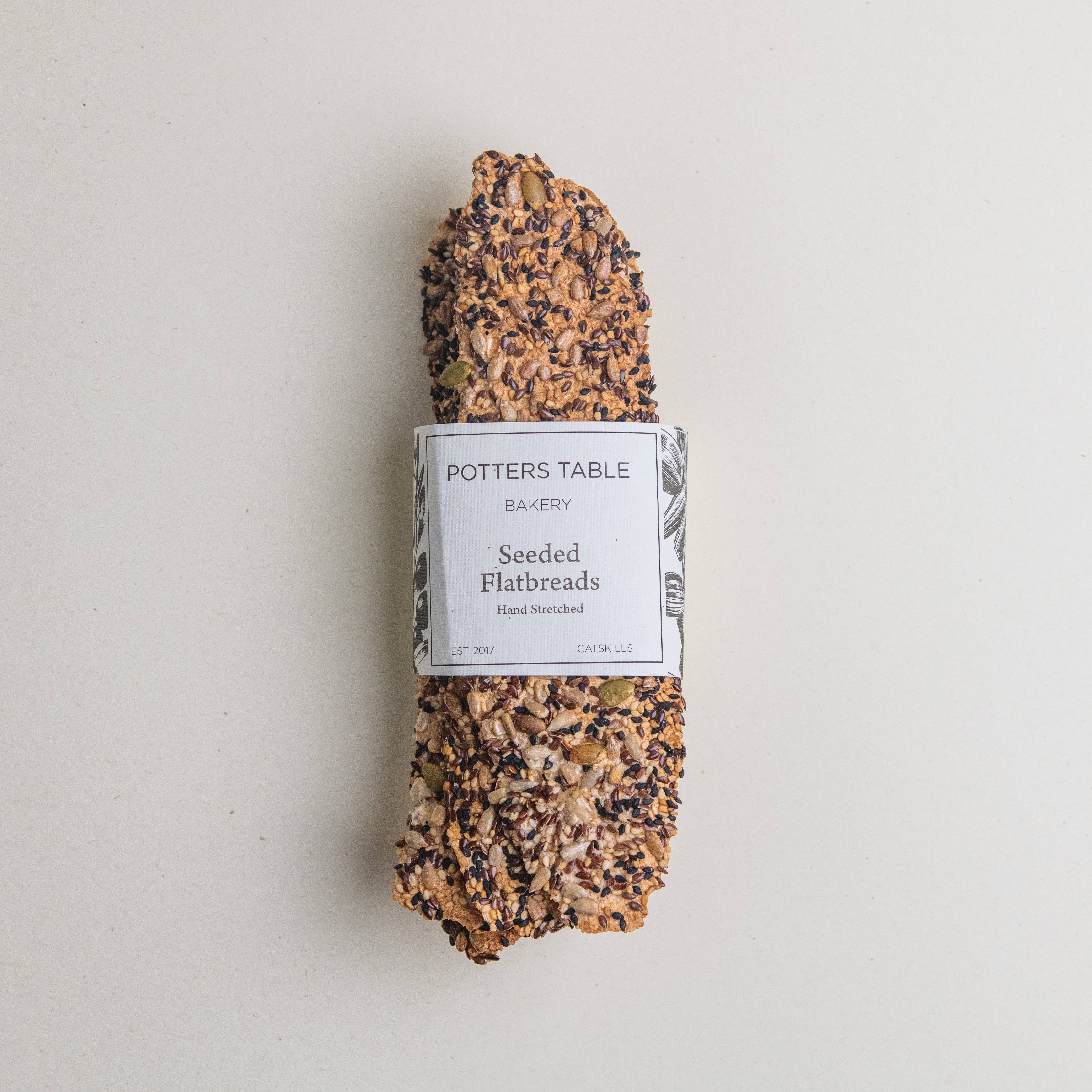 Potters Table - Wholesale Crackers - Seeded Olive Oil Flatbreads4