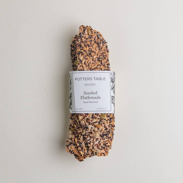 Potters Table - Wholesale Crackers - Seeded Olive Oil Flatbreads4