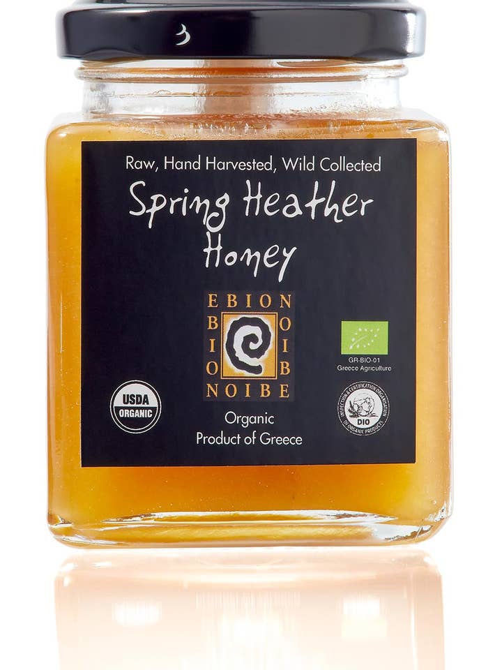 Miel de bruyère printanière - Miel de montagne grec biologique sauvage RAW pour la vente par BeeVitamin