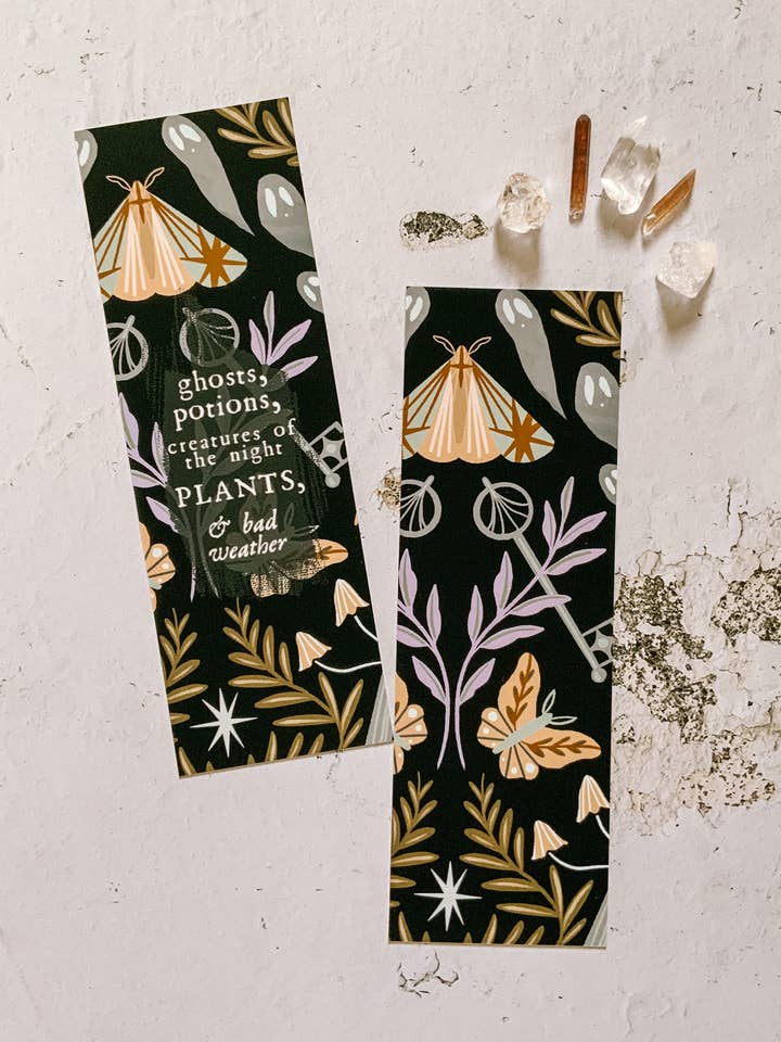Bookmark - Creatures of the Night - Witchy Quote for wholesale by Lantern Print Co.