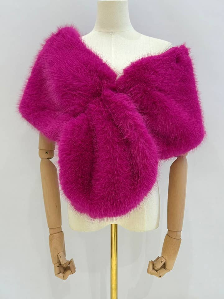 Invitadissimas - Wholesale Fur/Faux Fur Coat - Women's - Synthetic fur stole L80519