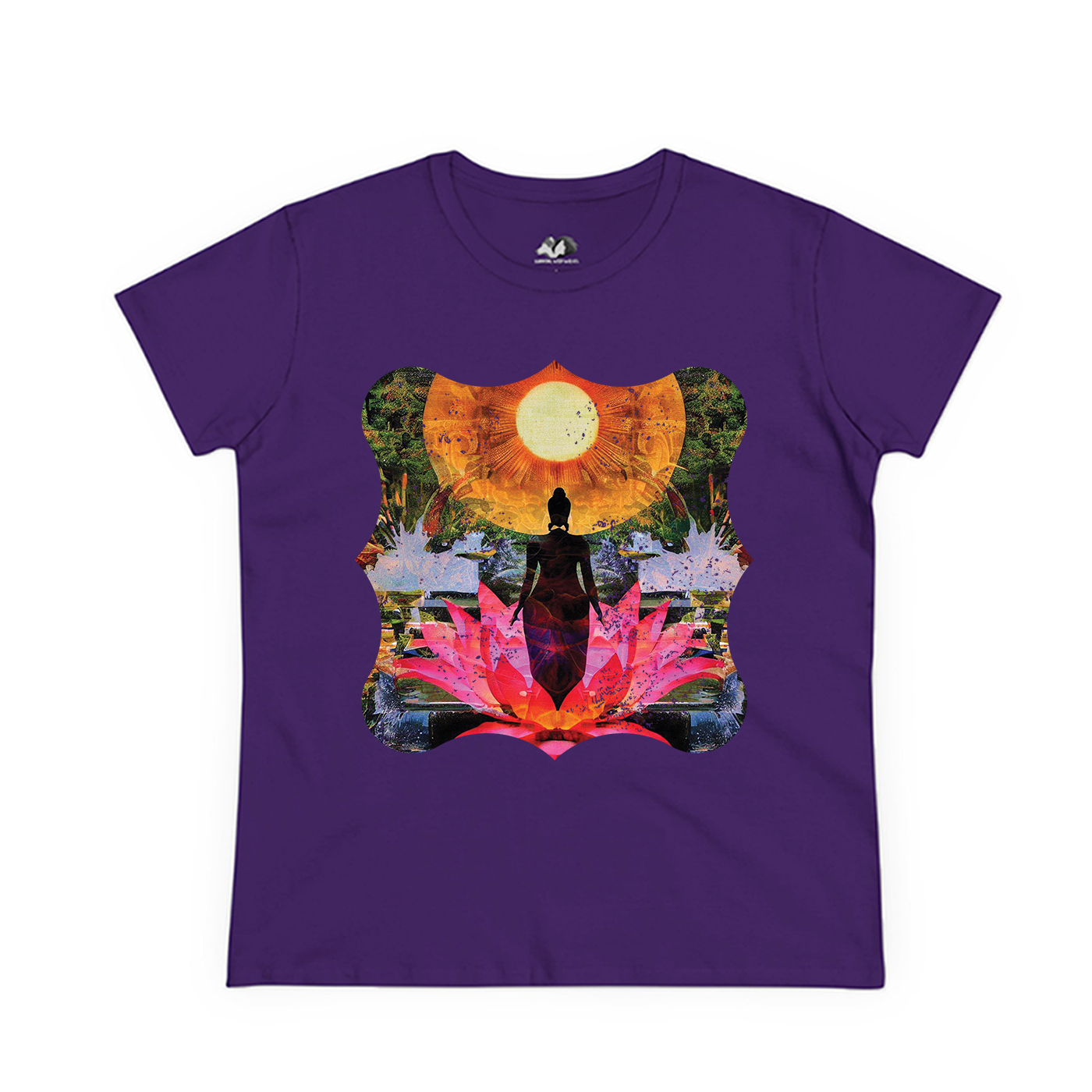 Running With Wolves - Wholesale Screen Printed T-Shirt - Women's - Her Beauty - 100% Cotton Vintage Nature Graphic Tee4