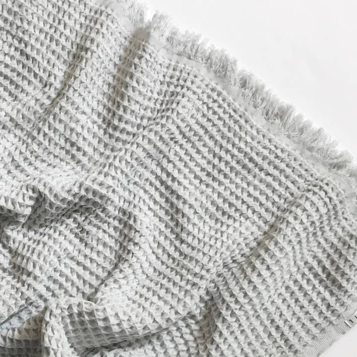 Waffle Soft Turkish Towel - Gray for wholesale by TranquilUSA