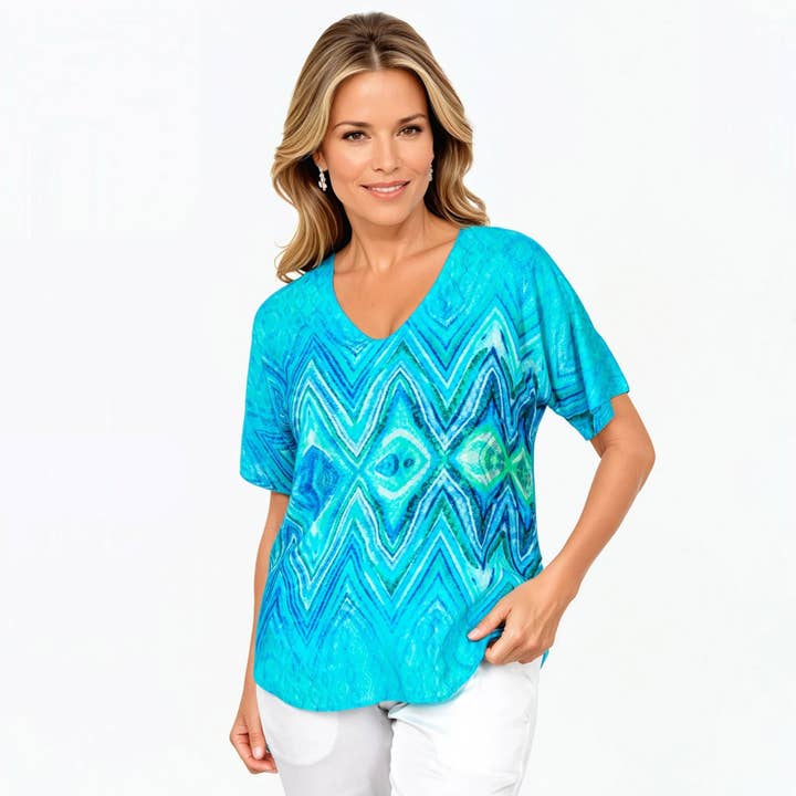 V-Ausschnitt T-Shirt (Serenity) für den Großhandel von Claire Powell