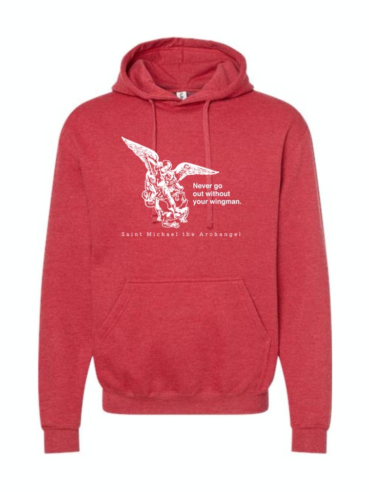 Sock Religious - Wholesale Hoodie - Unisex - Never Go Without Your Wingman - St. Michael the Archangel Hoodie Sweatshirt2