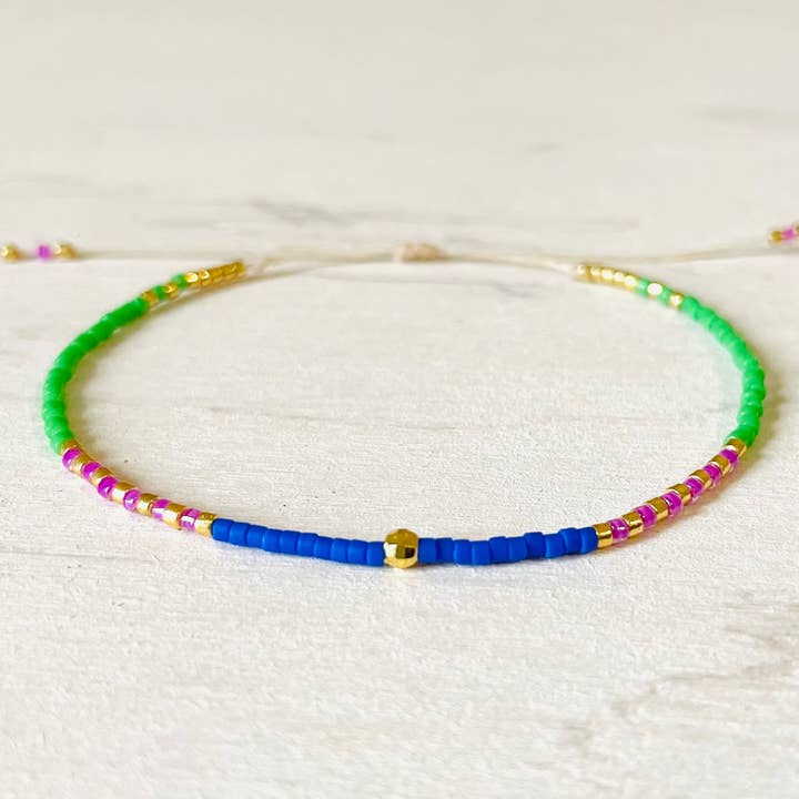 Atelline - Vendita all'ingrosso Bracciale con perline - Bracciale Perla Miyuki Regolabile in nylon, conteria 115