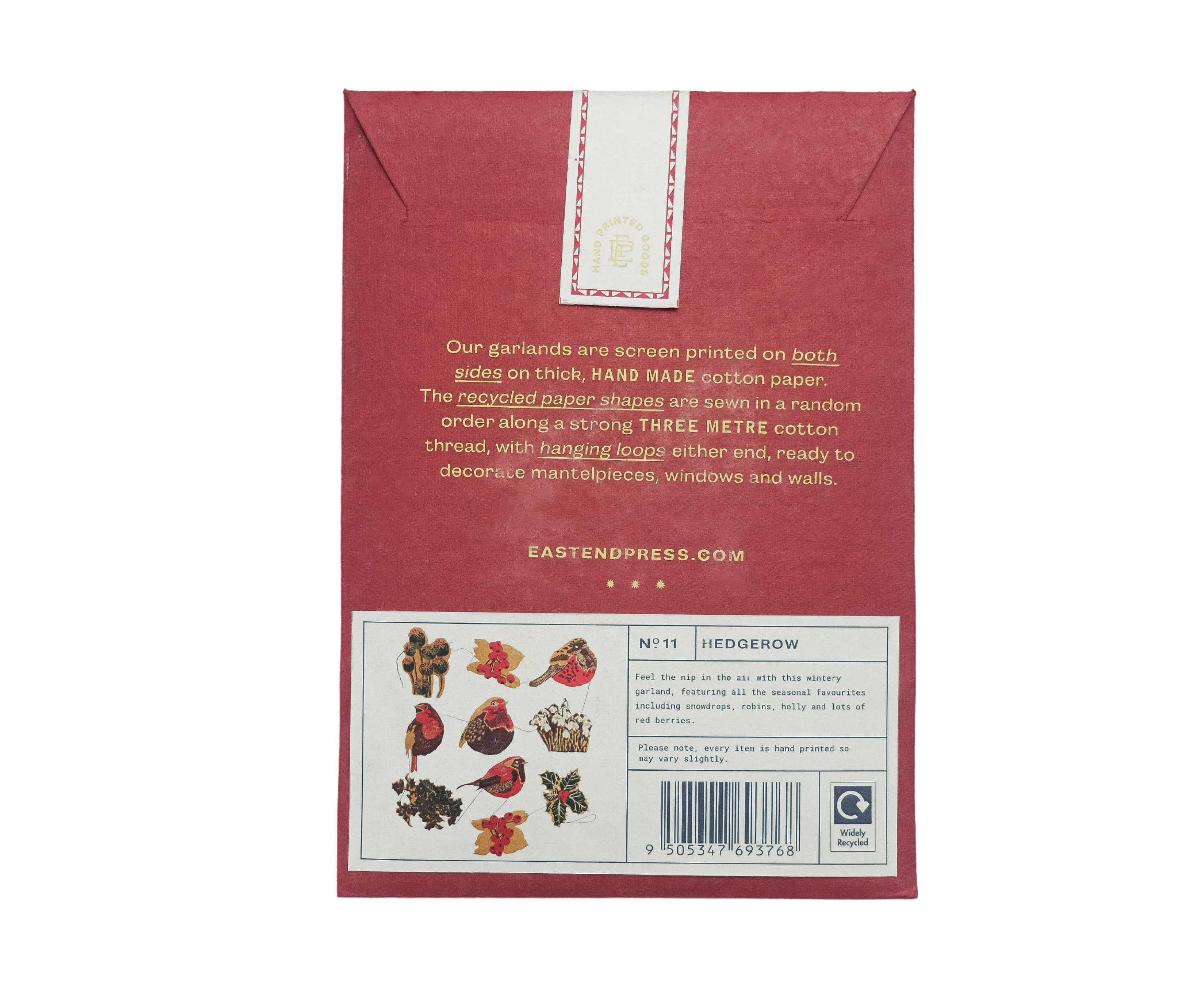 East End Press - Wholesale Bunting/Garland - UK/EU: Hedgerow Sewn Garland17