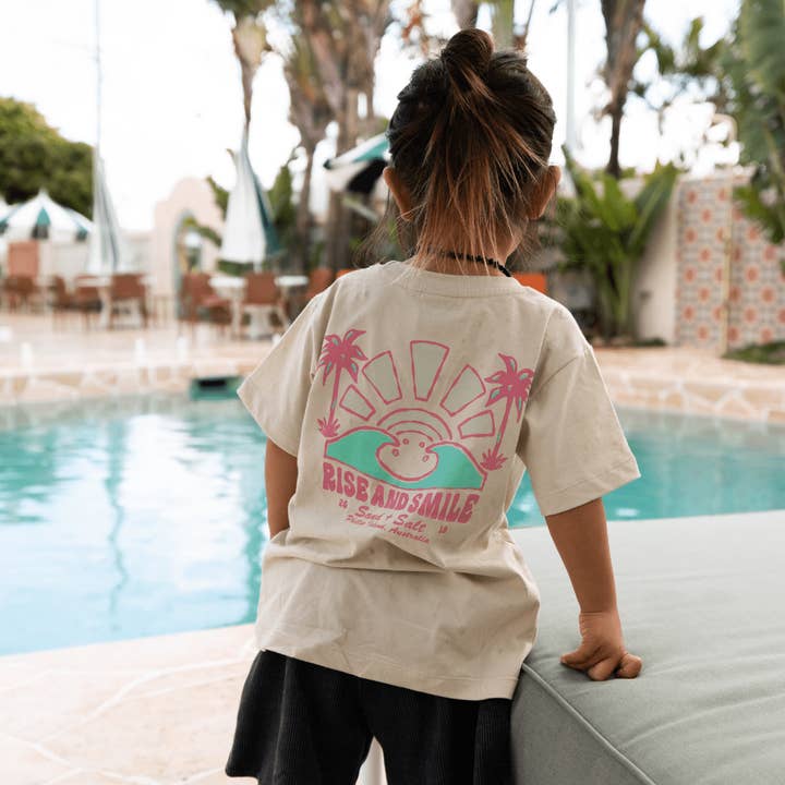 Rise & Smile Kids Tshirt for wholesale by SAND N SALT KIDS