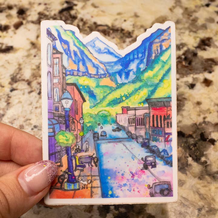 Don't Pee On the Sidewalk Sticker for wholesale by Art For The Young At Heart