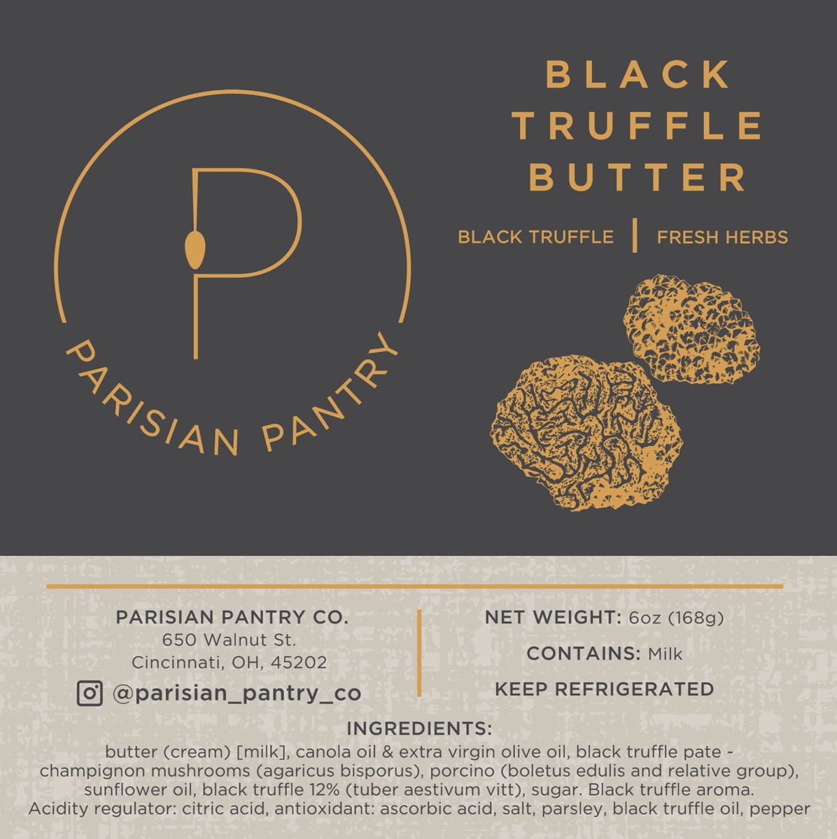 Parisian Pantry Co. - Wholesale Butter - Black Truffle Butter | Butter2