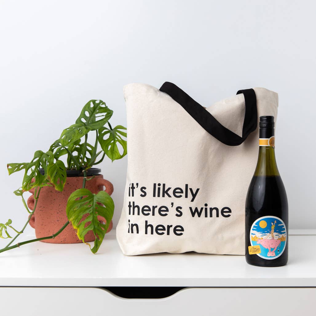 Nutmeg Creative - Wholesale Tote bag – Women's - Tote Bag - it's likely there's wine in here