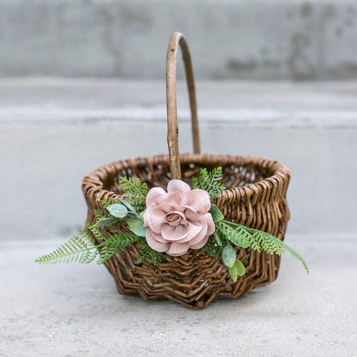 Indy Supply Co - Wholesale Basket - Willow Flower Girl Basket | Wedding Basket | Rustic Wedding1