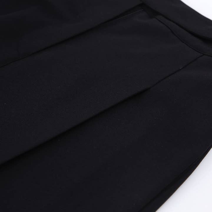 Marayn - Wholesale Pants - Women's - Black WideLeg Trousers High Waist Flowy Modern Fit23