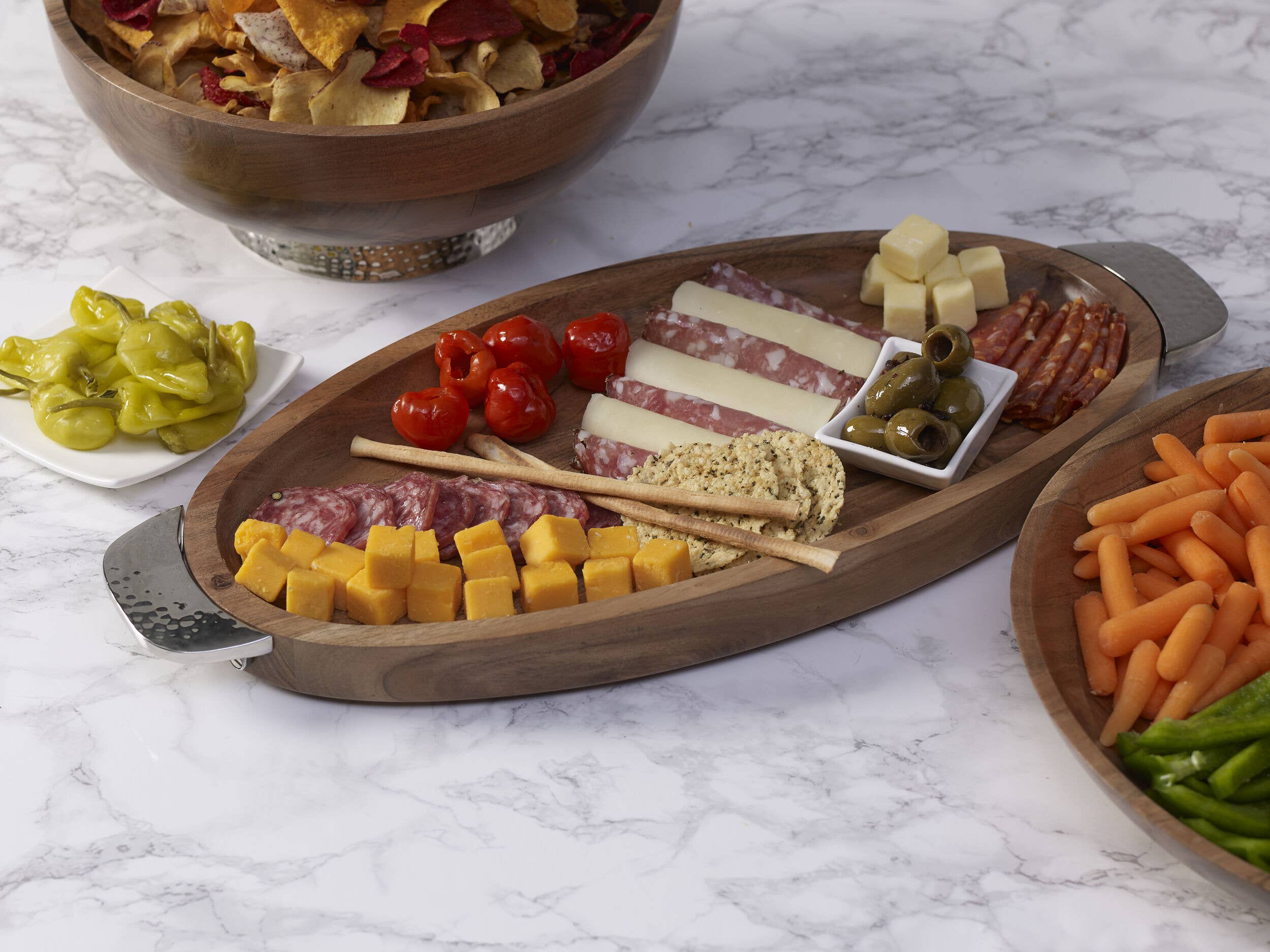 Lifetime Brands Silverwarehouse - Wholesale Platter - Towle Hammersmith & Wood Oval Platter3