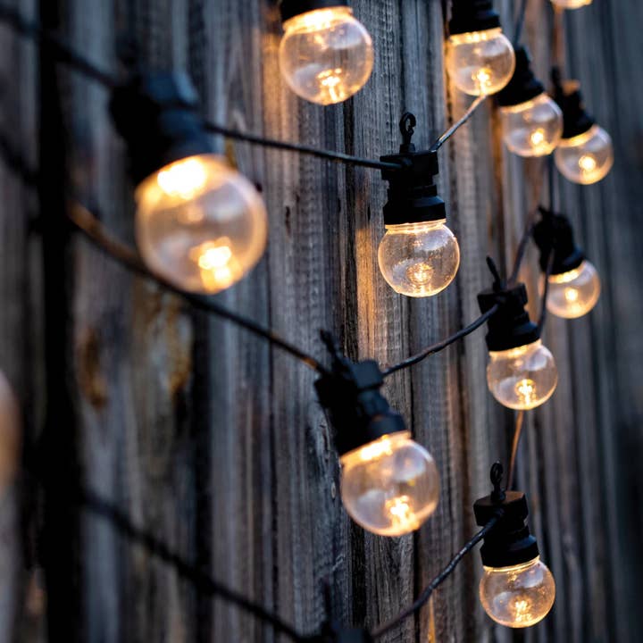 Elan Bazaar - Wholesale String Lights - 26 FT. Waterproof Globe Cafe Lights LED String Warm Lights