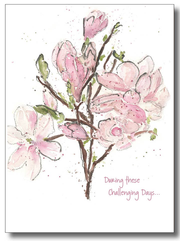 Pink Dogwood Blossoms - Durante estes Dias Desafiantes
por atacado de WORDS & WATERCOLORS BY PEG CONLEY