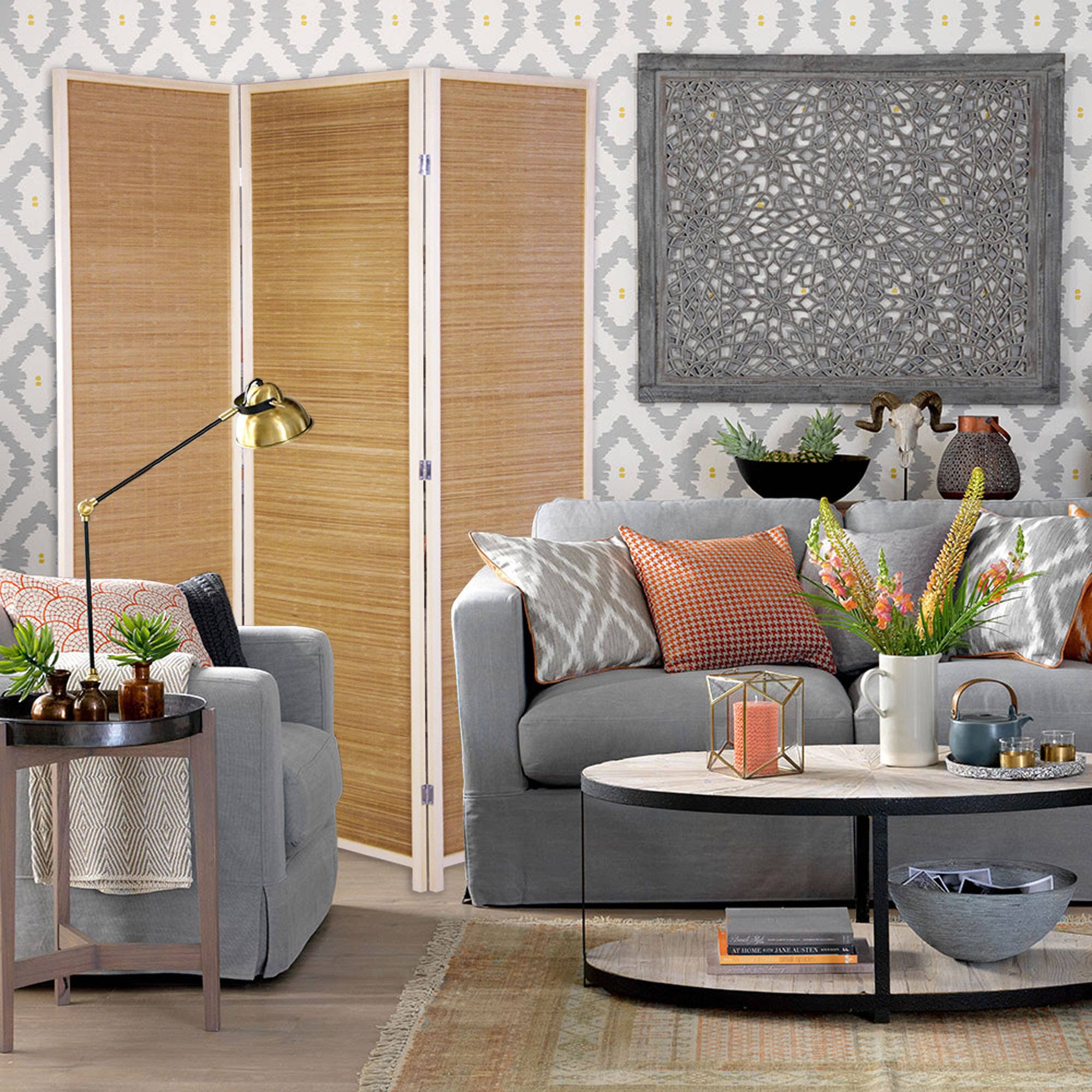 Screen Gems - Wholesale Room Divider - Osaka Screen Gems 3 Panel Bamboo Room Divider4