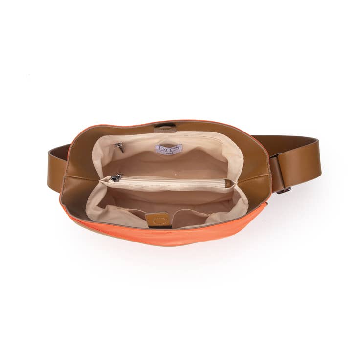 Excess Paris - Wholesale Shoulder Bag - Women's - Gane tangerine nylon shoulder bag2