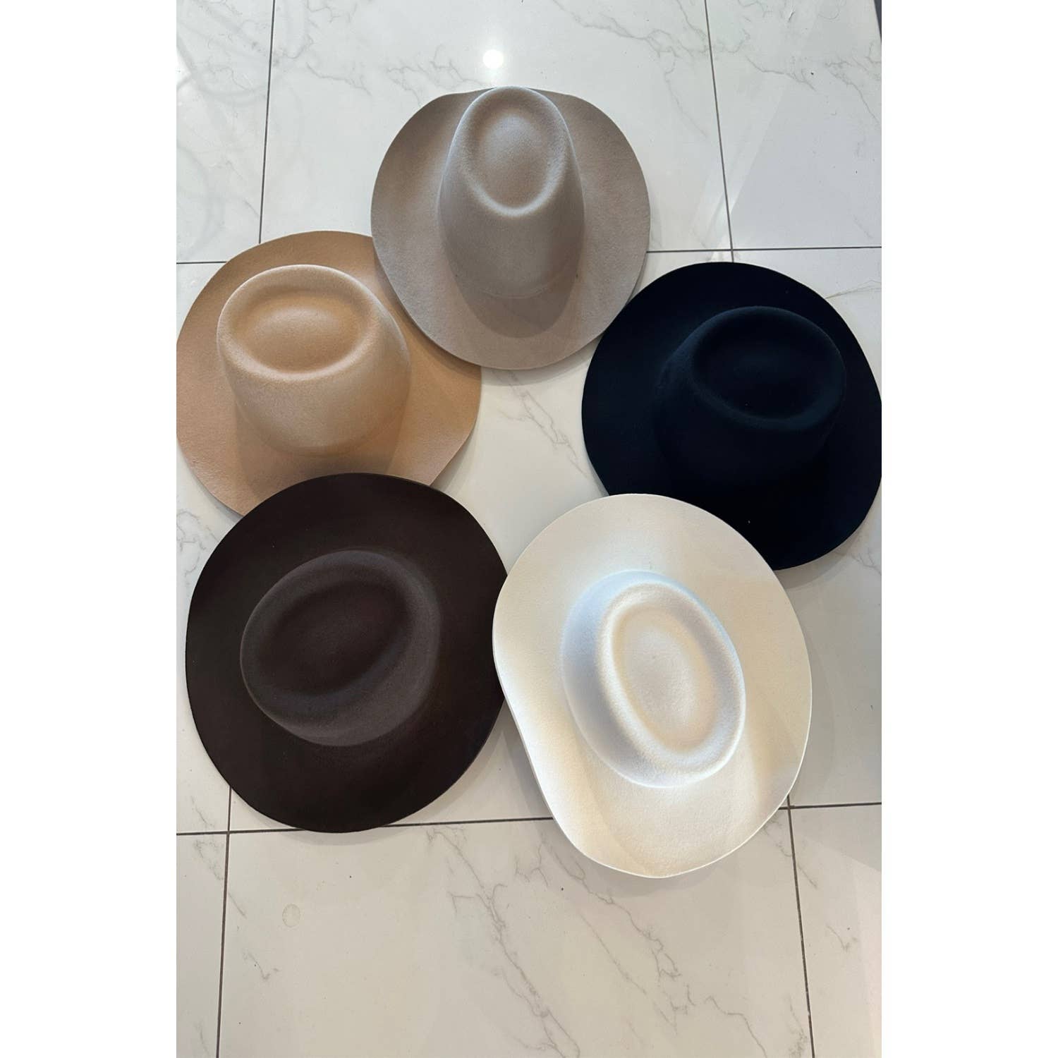 One and Only Accessories - Vente Chapeau en feutre - femme - Bonnet Western Gambler en laine australienne0