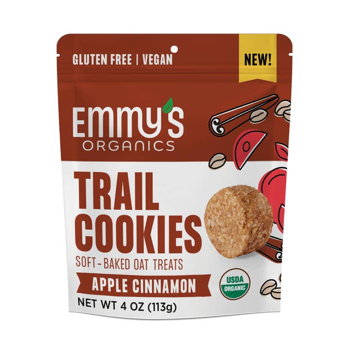 Emmy's Organics - Wholesale Cookie - Apple Cinnamon Trail Cookies 4oz Master Case (24 units)0