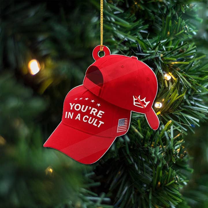 Embrova - Wholesale Ornament - You're In A Cult Acrylic Ornament,Political Protest Ornament3