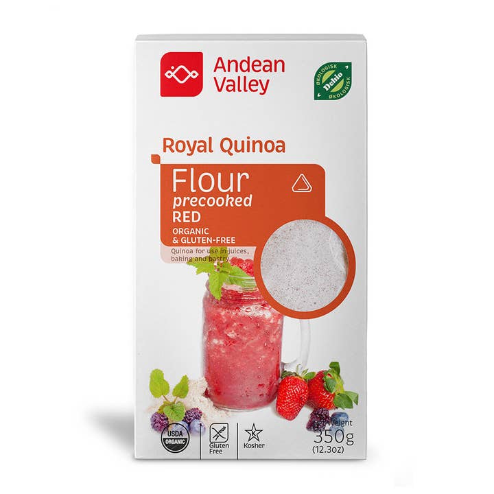 Andean Valley Norge – Großhandel Protein-/Superfood-Pulver – Quinoa rotes Pulver Bio 350 GR