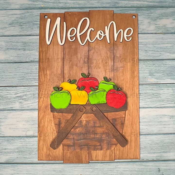 Apples Interchangeable Insert - Flower/Apple Basket for wholesale by Creations With A Cause