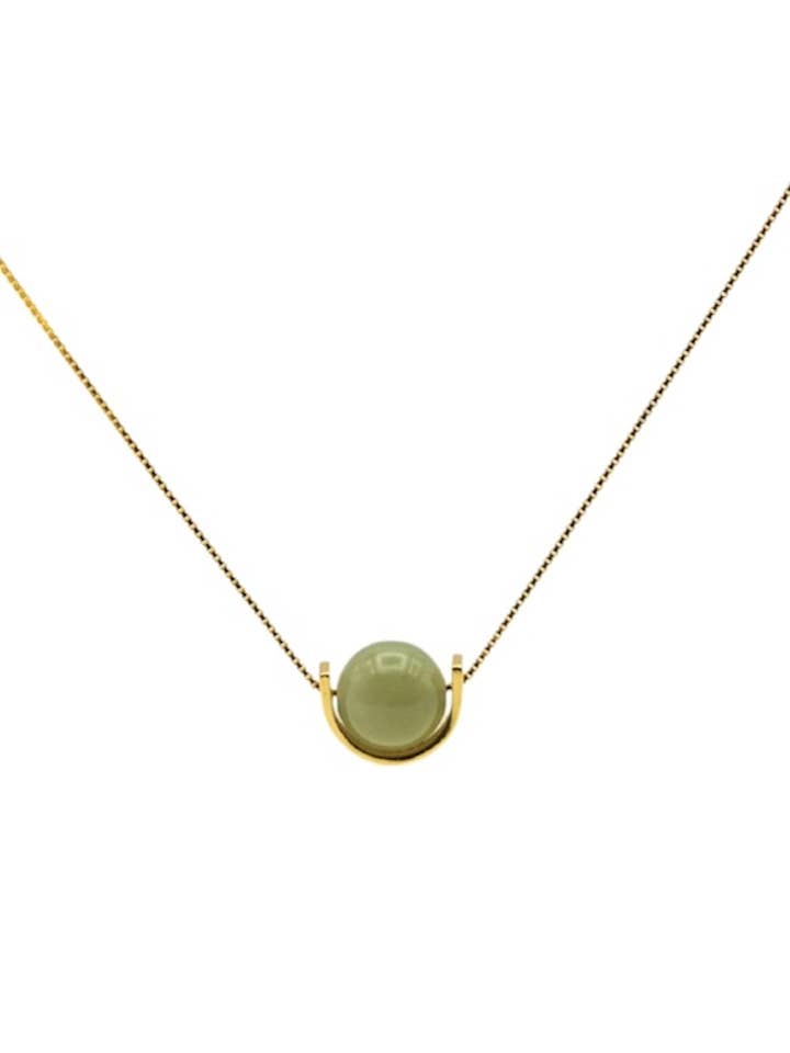 Equinox — Groene Kralen Jade Ketting voor wholesale door seree