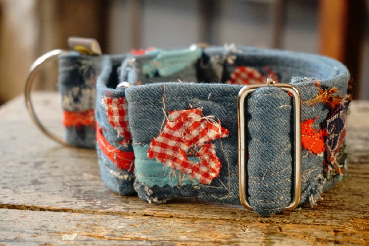 hundsfutter - Wholesale Pet Collar - Dog - “Easy” anti-escape dog collar - mixed media jeans1