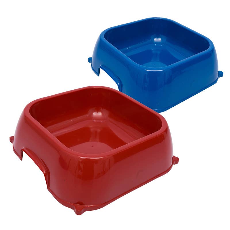 Deluxe Import Trading - Wholesale Pet Bowl - Cat/Dog - Square Dog Bowl- Assorted Colors0