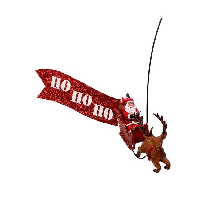 Kurt S. Adler, Inc. - Wholesale Tree Topper - 19.7" LED STAR TREE TOPPER W/ROTATING SANTA