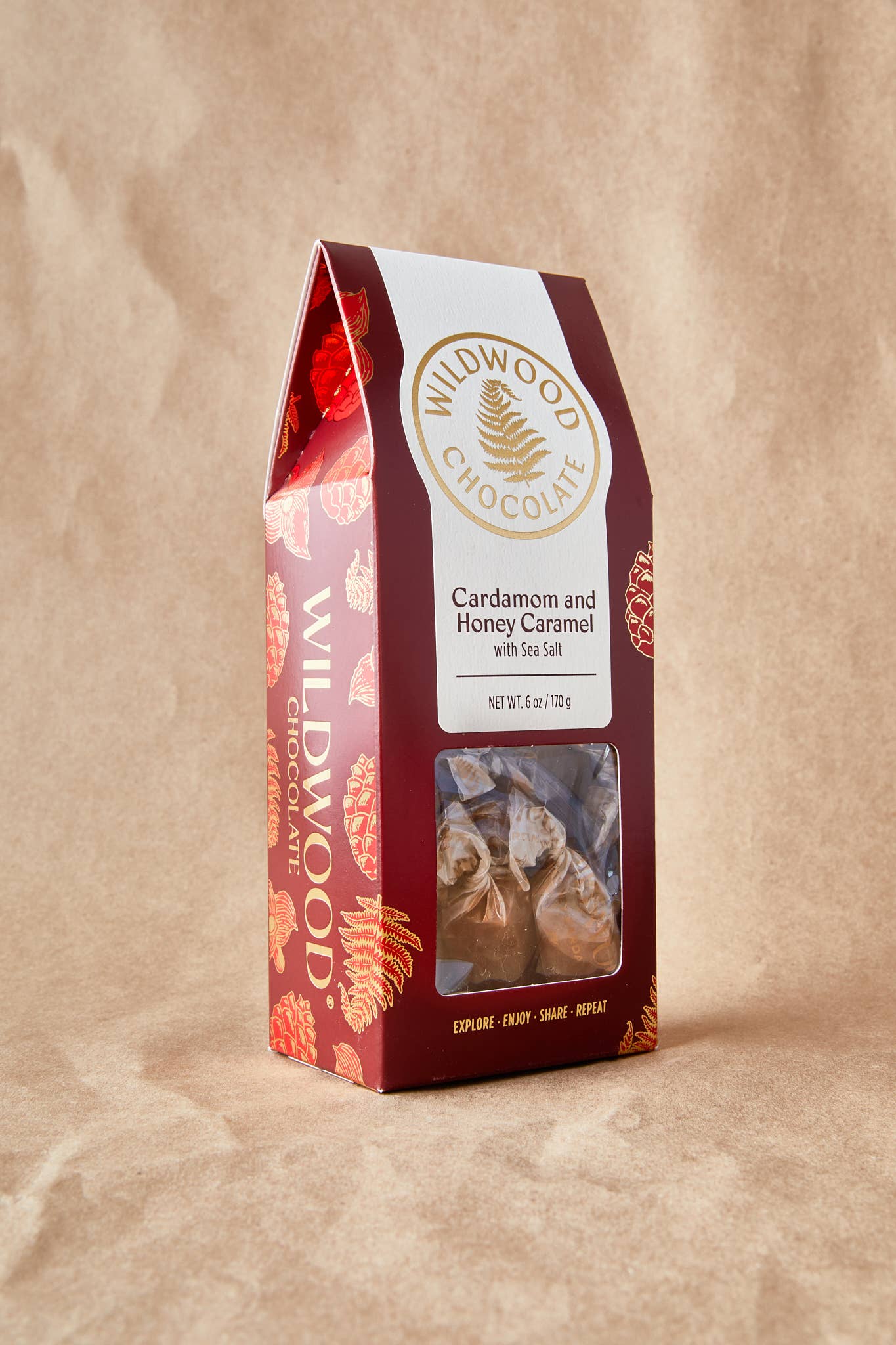 Wildwood Chocolate – wholesale Caramel – Cardamom Honey Caramel Box1