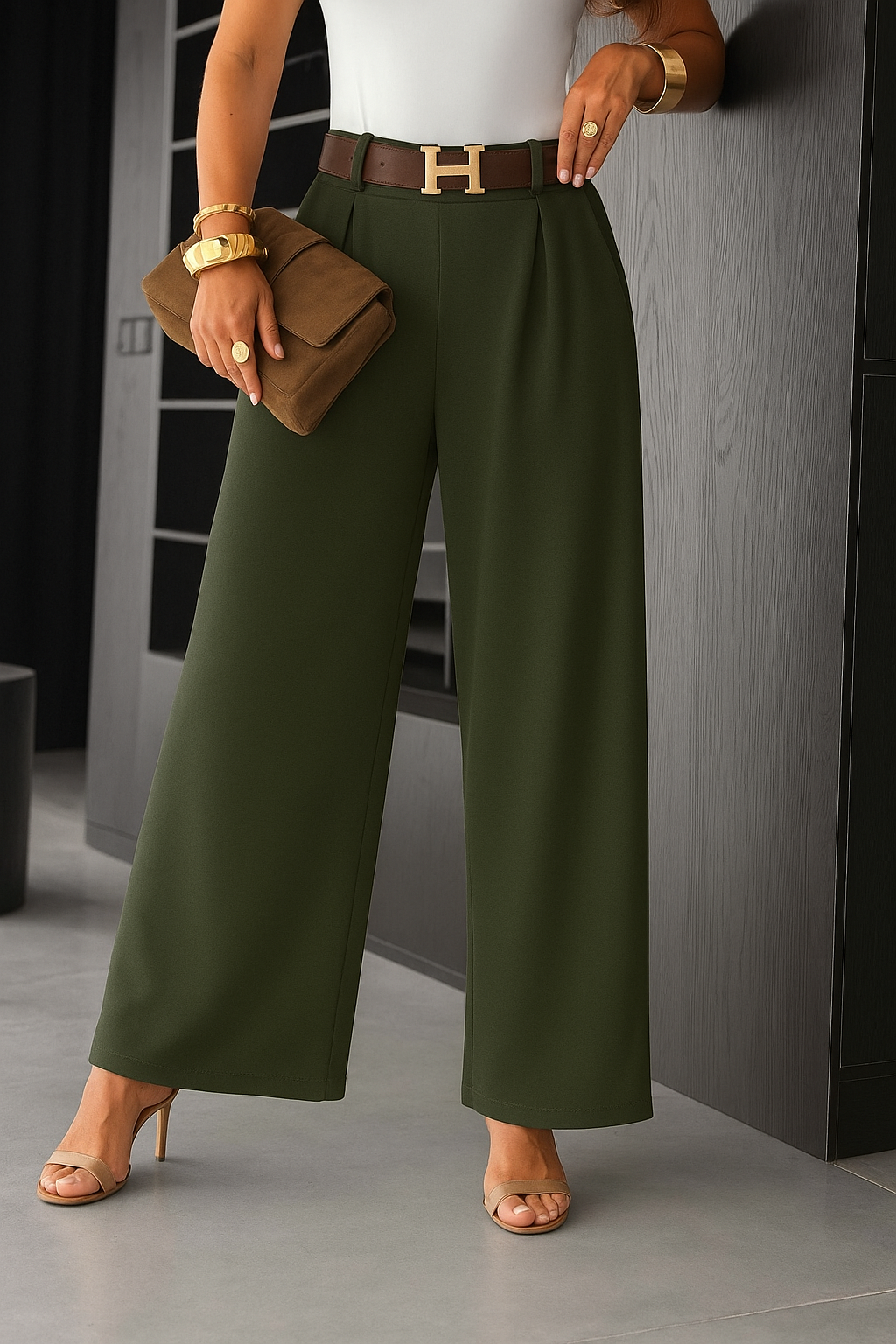 ESTEE BROWN - Venta al por mayor Peto - Mujer - Pantalón ancho de viscosa - 88173