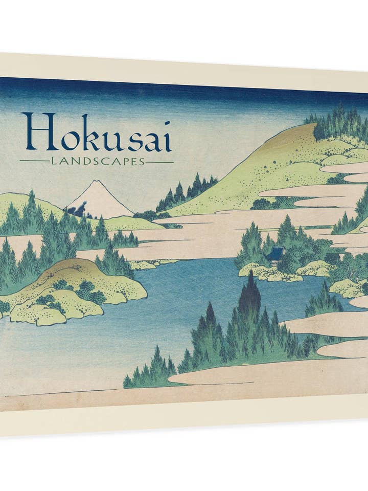 Hokusai: Conjunto de Postais de Paisagens em Caixa por atacado de Pomegranate