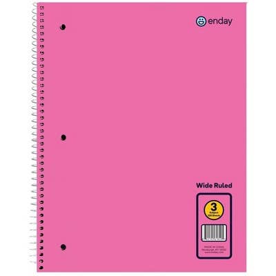 enday - Wholesale Notebook - Spiral Notebook 3-Subject WR 120 Ct.