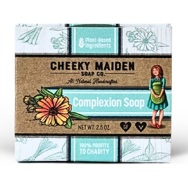 Complexion Facial Soap - Antibacterial, Healing & Soothing! for wholesale by Cheeky Maiden Soap Co