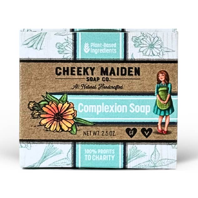 Complexion Facial Soap - Antibacterial, Healing & Soothing! for wholesale by Cheeky Maiden Soap Co