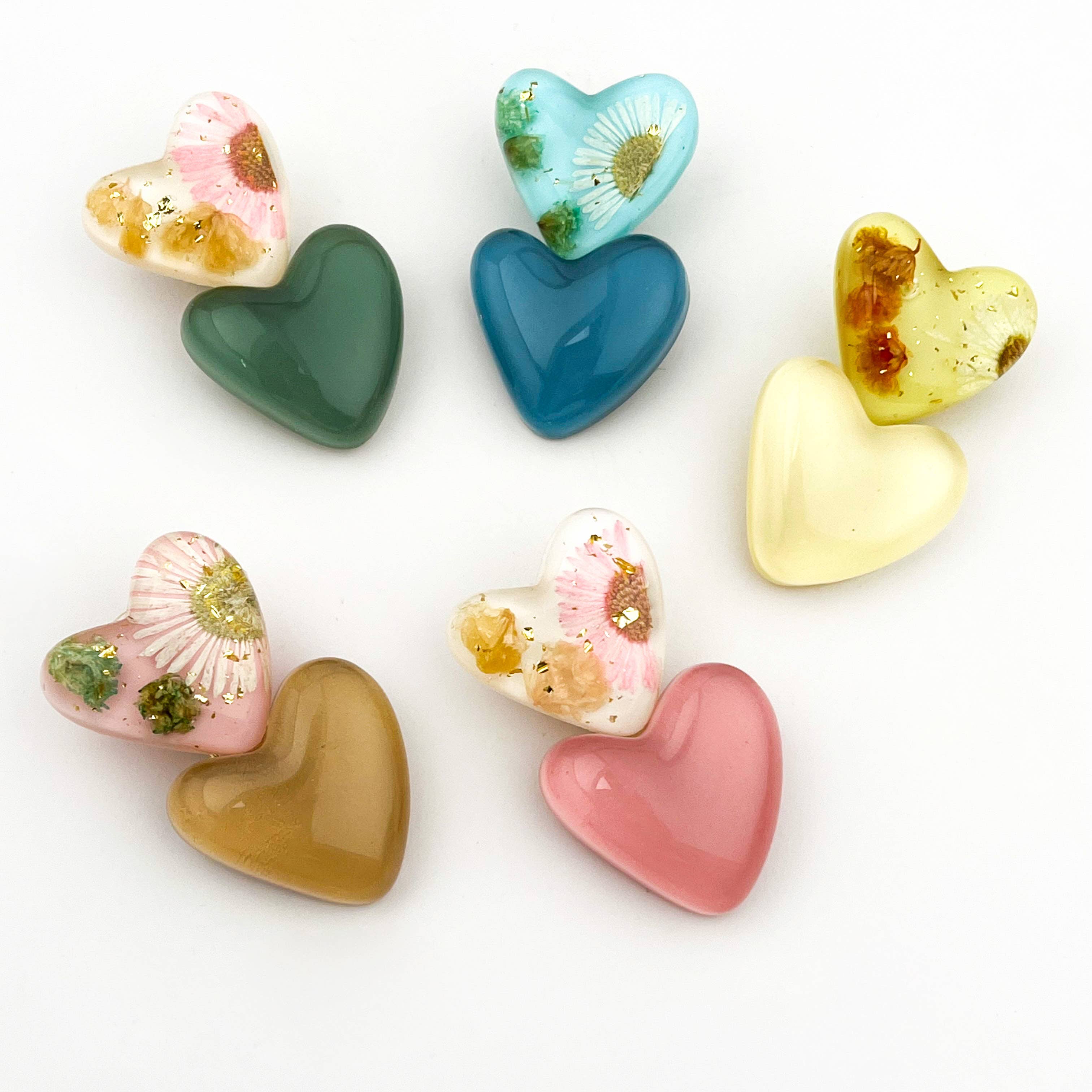 TheDivaSoap - Vente Pince à cheveux – femme - Barrette Crocodile Cœur Doux & Fleur8